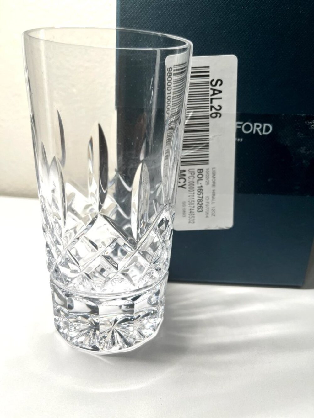 Waterford Lismore Hiball 11.5 oz Crystal Glass – Fine Leaded Drinkware - Picture 7 of 9